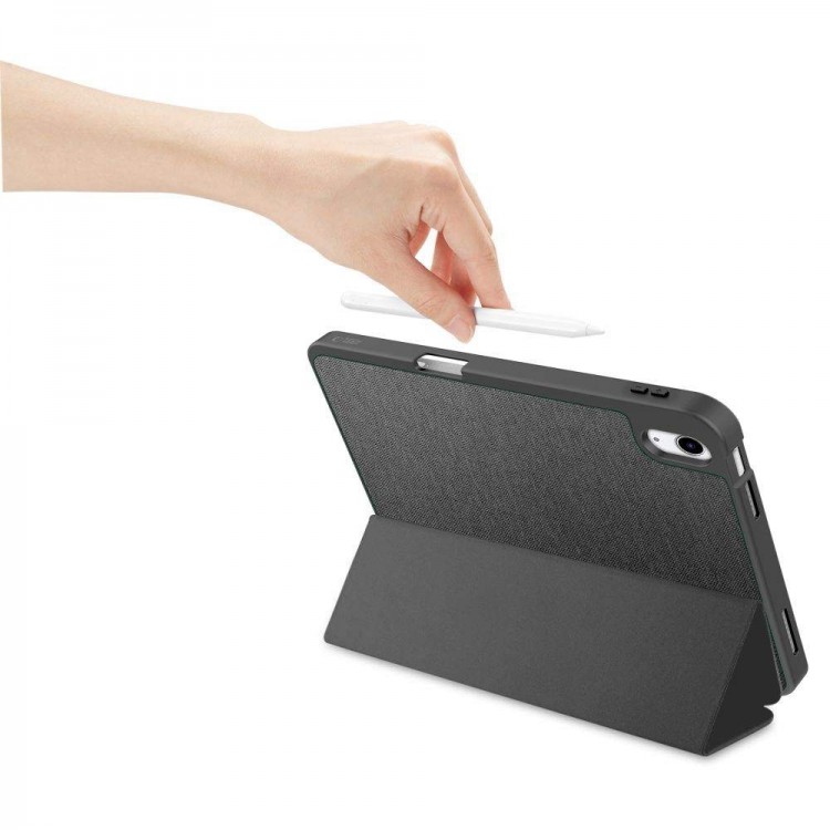 Θήκη TECH PROTECT CANVAS SC PEN SMARTCASE FOLIO για Apple IPAD 10.9” 10 / 2022 / 11” 11 / 2025 - ΓΚΡΙ ΜΑΥΡΟ