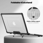 Θήκη TECH PROTECT SMARTSHELL PRO για Apple MACBOOK PRO 14 M1 / M2 / M3 / M4 / M5 2021-2025 - ΜΑΥΡΟ/ΔΙΑΦΑΝΟ