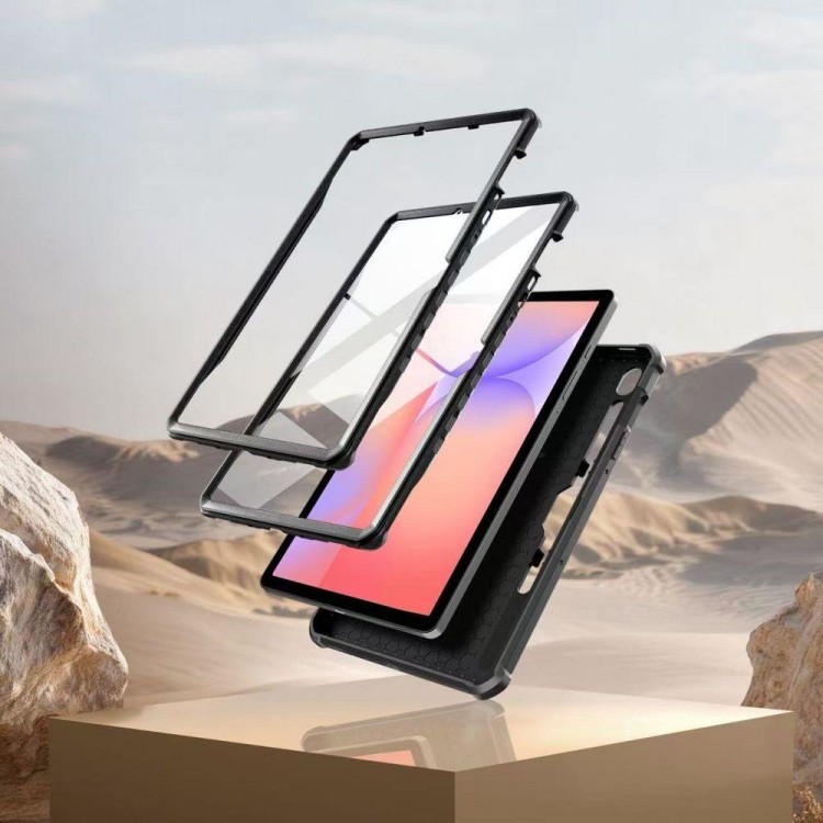 Θήκη TECH PROTECT KEVLAR PRO με Προστασία οθόνης για Samsung GALAXY TAB S9+ PLUS / S10+ PLUS 12.4 (X810 / X816B / X826B) - ΜΑΥΡΟ