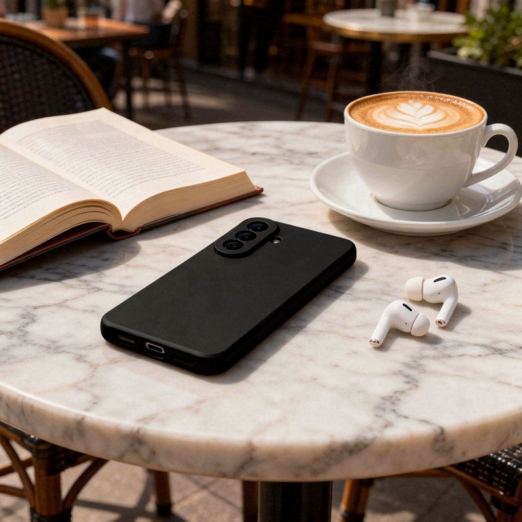 Θήκη TECH PROTECT ICON σιλικόνης για SAMSUNG GALAXY A57 5G 2026 - ΜΑΥΡΟ