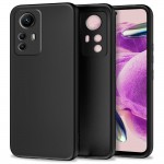 Θήκη TECH PROTECT Icon SILICONE με προστασία κάμερας για XIAOMI REDMI NOTE 12S - ΜΑΥΡΟ