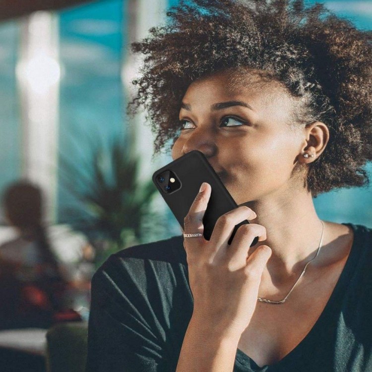 Θήκη TECH PROTECT Icon SILICONE με προστασία κάμερας για XIAOMI REDMI NOTE 12S - ΜΑΥΡΟ