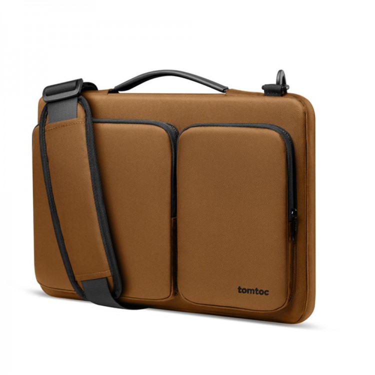 Θήκη Μεταφοράς TECH-PROTECT Tomtoc Defender Laptop 16" Briefcase με ιμάντα ώμου - ΚΑΦΕ - A42F2Y1
