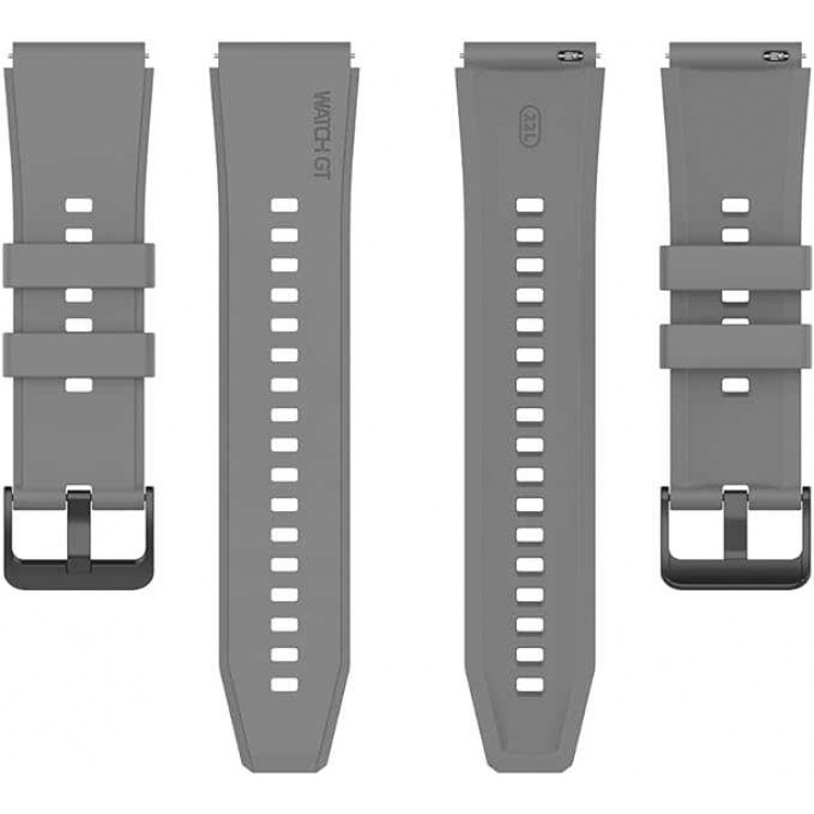 Tech Protect SMOOTHBAND SILICONE λουράκι για Huawei Watch GT 2 Pro - 22mm - ΓΚΡΙ