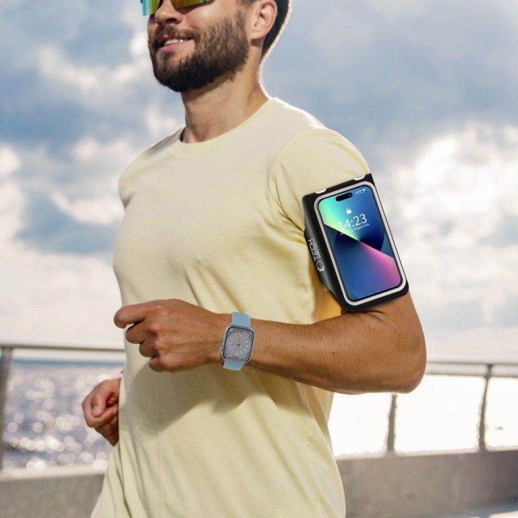 TECH-PROTECT M5 UNIVERSAL Sports Armband Phone Holder για Smartphones 6.5 - ΓΚΡΙ