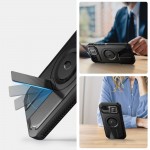 Θήκη TECH PROTECT KEVLAR MAGSAFE με Προστατευτικό οθόνης κ Βάση για Apple IPHONE 16e 6.1 2025 - ΜΑΥΡΟ