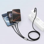 TECH PROTECT Καλώδιο ULTRABOOST DNA 3σε1 LIGHTNING & TYPE-C & MICRO-USB CABLE 3A - 1.20εκ. - IRON ΓΚΡΙ
