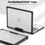 Θήκη TECH PROTECT SMARTSHELL PRO για Apple MACBOOK PRO 14 M1 / M2 / M3 / M4 / M5 2021-2025 - ΜΑΥΡΟ/ΔΙΑΦΑΝΟ