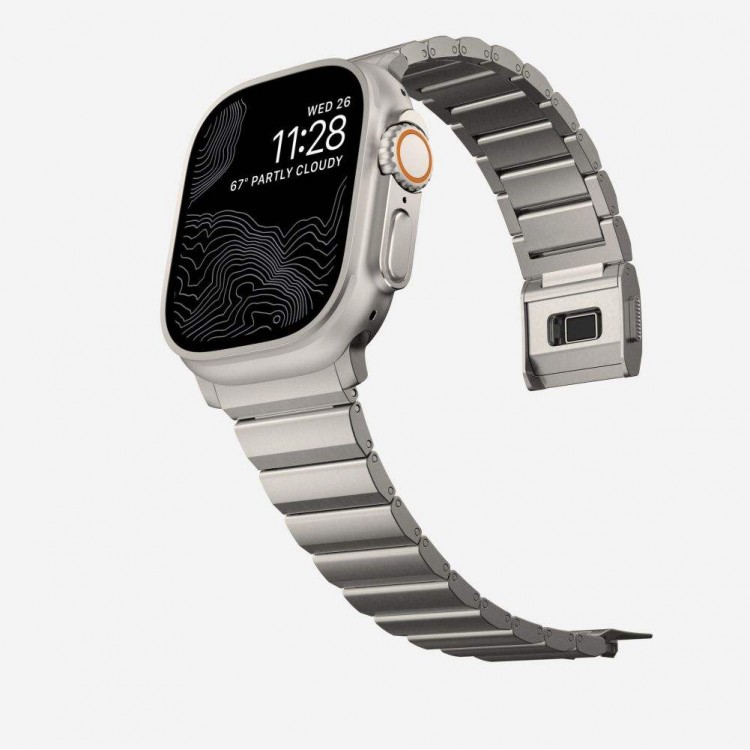 TECH-PROTECT STEELBAND LINE Strap stainless steel για Apple Watch 4 / 5 / 6 / 7 / 8 / 9 / SE / ULTRA 1 / 2 (42 / 44 / 45 / 49 MM) - TITANIUM