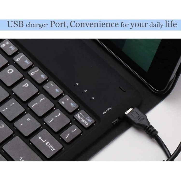 Θήκη TECH PROTECT SMARTCASE FOLIO με Πληκτρολόγιο BT για Samsung GALAXY GALAXY TAB S6 Lite 10.4 P620/P625 2024 - ΜΑΥΡΟ