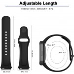 Tech Protect Silicone BAND λουράκι σιλικόνης για XIAOMI Redmi Watch 3 Active - ΜΑΥΡΟ