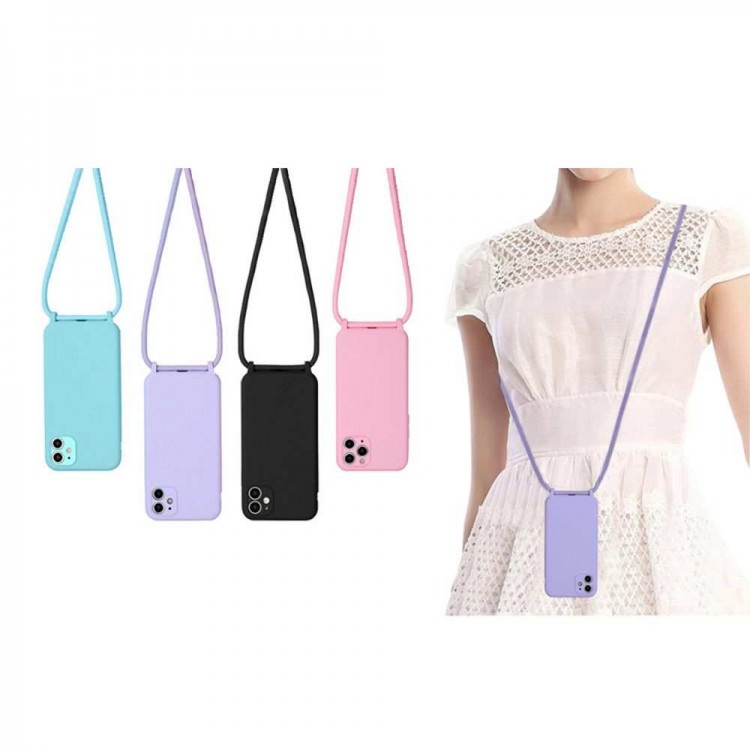 Θήκη TECH PROTECT SONIQUE CarryHang Σιλικόνης με κορδόνι λαιμού/ώμου για Xiaomi Poco M4 Pro 5G / Redmi Note 11s 5g - Μαύρο
