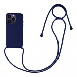 Θήκη TECH PROTECT Liquid Σιλικόνης με κορδόνι λαιμού,/ώμου για Apple iPhone 14 PRO MAX - Μπλε