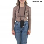 Θήκη TECH PROTECT SONIQUE CarryHang Σιλικόνης με κορδόνι λαιμού/ώμου για Xiaomi Redmi Note 13 Pro 5G, Poco X6 5G - Μαύρο
