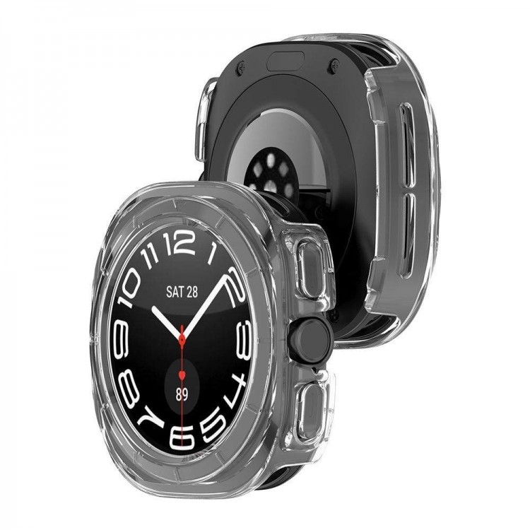 Θήκη Tech Protect DEFENSE Bumper Frame για Samsung Galaxy Watch 7 Ultra 47mm - ΔΙΑΦΑΝΟ
