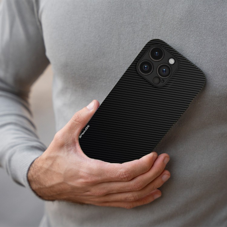 Θήκη TECH PROTECT SONIQUE Carbon για Oppo Reno13 F 5G / Oppo Reno13 FS 5G - Μαύρο