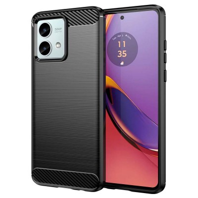 Θήκη TECH PROTECT CARBON για MOTOROLA MOTO G84 - ΜΑΥΡΟ