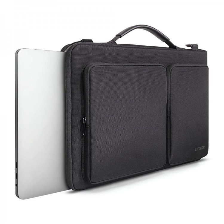 Θήκη Μεταφοράς TECH-PROTECT Defender Laptop 15-16" Briefcase με ιμάντα ώμου - ΜΑΥΡΟ - A42F2G4