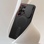 Θήκη TECH PROTECT KEVLAR AURA με MAGSAFE, CAMSHIELD & Βάση για Samsung GALAXY S25 ULTRA 5G 2025 - ΜΑΥΡΟ