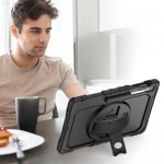 Θήκη TECH PROTECT SOLID360 ARMOR με Χειρολαβή, Βάση και Προστασία Οθόνης για SAMSUNG GALAXY Tab S10 FE+ PLUS 13.1 X620 / X626B - ΜΑΥΡΟ 