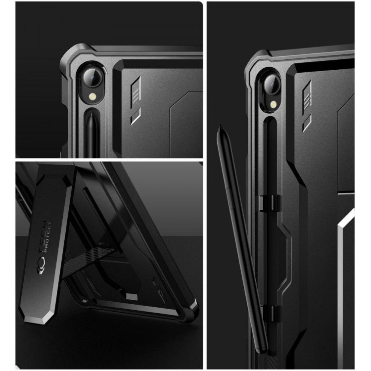 Θήκη TECH PROTECT KEVLAR PRO για SAMSUNG GALAXY TAB S9 11.0 / S10 FE 10.9 X710 / X716B / X520 / X526 - ΜΑΥΡΟ