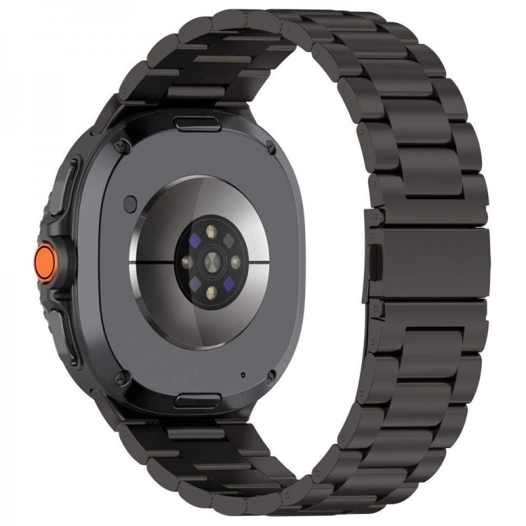 TECH PROTECT STAINLESS STEEL λουράκι μπρασελέ για SAMSUNG GALAXY WATCH 8 / CLASSIC (40 / 44 / 46 MM)  - ΜΑΥΡΟ
