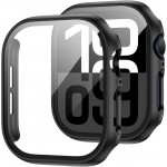 Θήκη Tech Protect DEFENSE 360 με Γυαλί προστασίας για APPLE WATCH Series 10 - 42 MM - ΜΑΥΡΟ