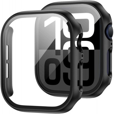 Θήκη Tech Protect DEFENSE 360 με Γυαλί προστασίας για APPLE WATCH Series 10 - 42 MM - ΜΑΥΡΟ