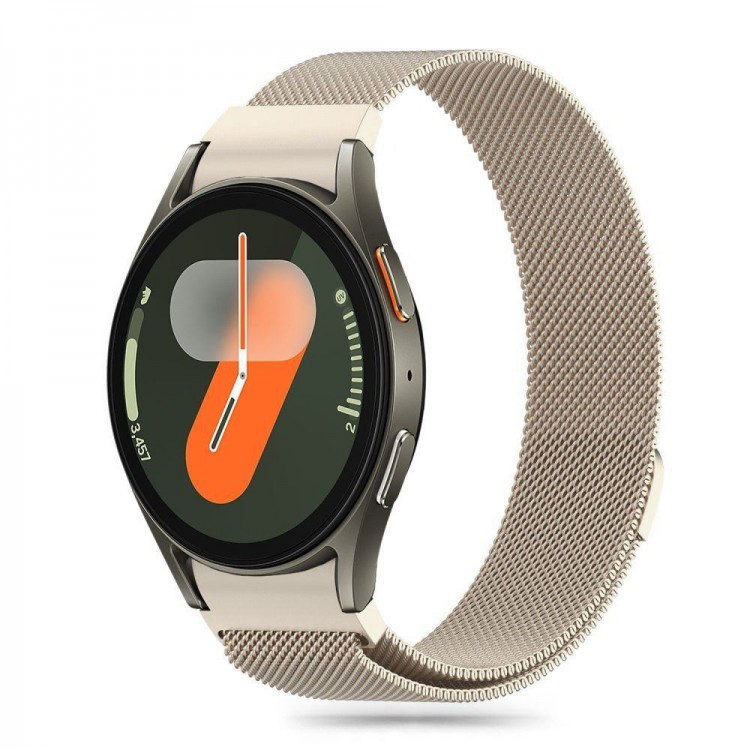 Tech Protect MILANESEBAND V.2 λουράκι για Samsung galaxy WATCH 4 / 5 / 5 PRO / 6 / 7 / FE(4 40 / 42 / 44 / 46 MM) - STARLIGHT