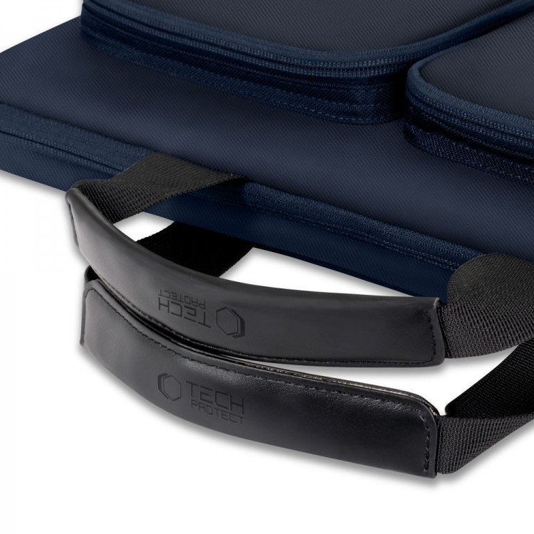 Θήκη Μεταφοράς TECH-PROTECT Defender Laptop 17" Briefcase με ιμάντα ώμου - NAVY ΜΠΛΕ - A42F2G8