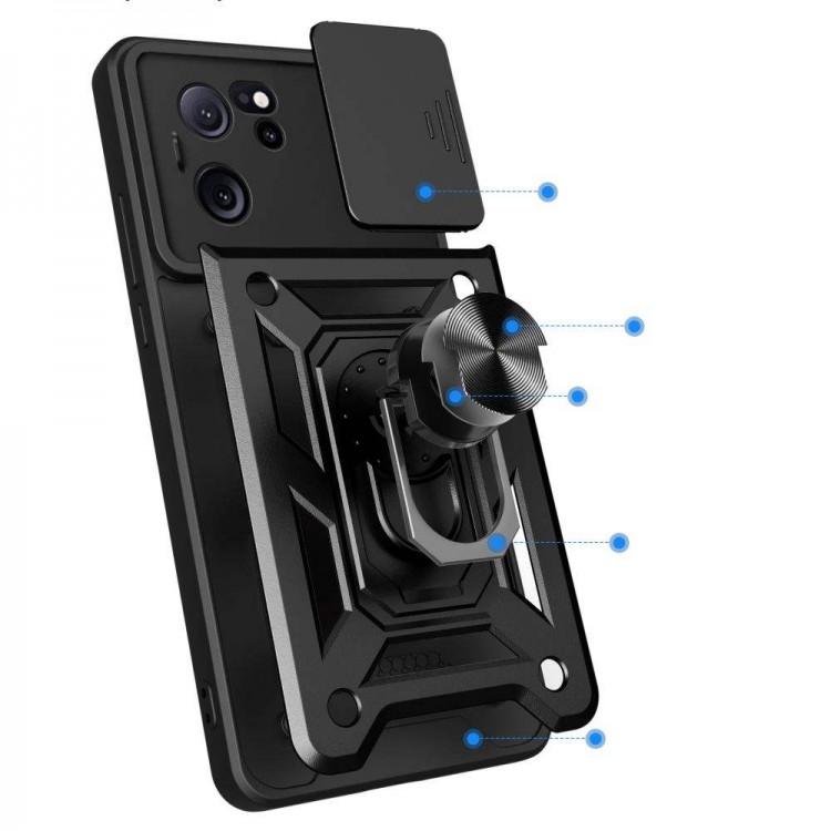 Θήκη TECH PROTECT CAMSHIELD PRO για XIAOMI 13T / 13T PRO - ΜΑΥΡΟ