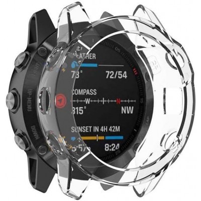 Θήκη Tech Protect DEFENSE Frame για Garmin Fenix 6X, 6X Pro - ΔΙΑΦΑΝΟ