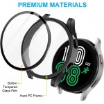 Θήκη Tech Protect DEFENSE COVER με προστασία οθόνης για SAMSUNG Galaxy Watch 4 44mm - ΜΑΥΡΟ