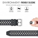 Tech Protect Bi-Color SILICONE λουράκι για Huawei Watch GT2e 46MM - ΛΕΥΚΟ ΜΑΥΡΟ