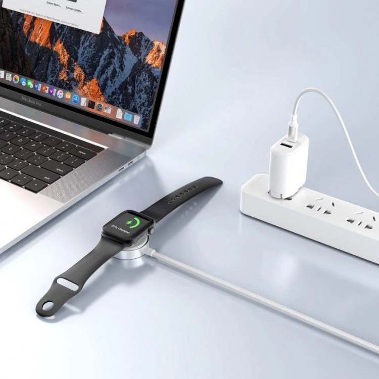 Tech Protect Ultraboost USB-C Μαγνητικό καλώδιο φόρτισης/Φορτιστής 1.0μ. για Apple Watch Series - ΛΕΥΚΟ - MC02