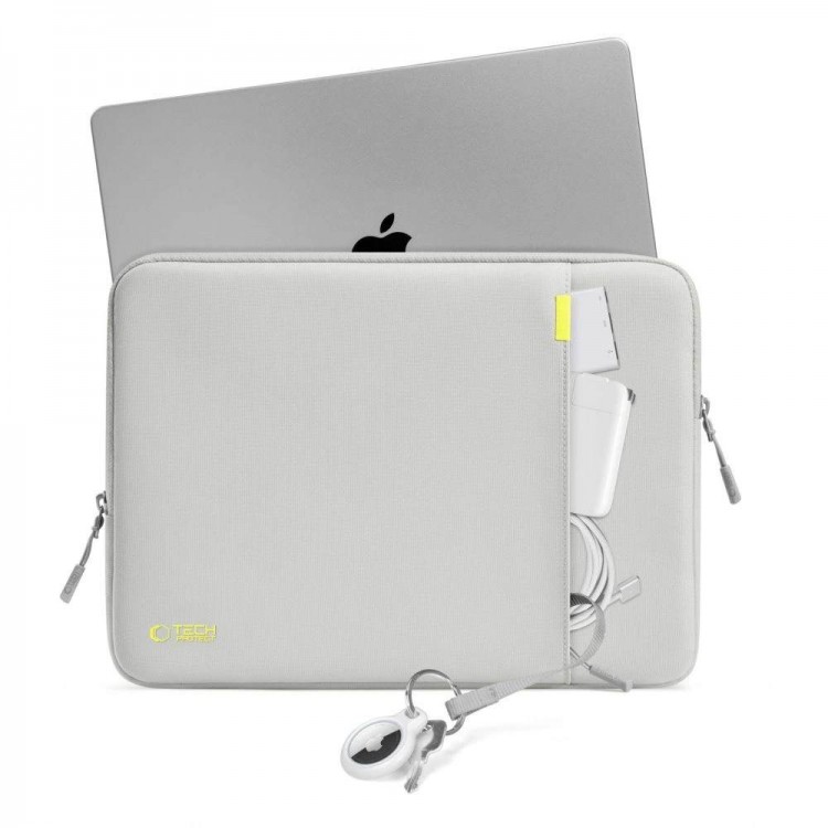 Θήκη TECH PROTECT DEFENDER UNIVERSAL Τσάντα μεταφοράς για Macbook/Notebook 15-16 - CRAYON ΓΚΡΙ