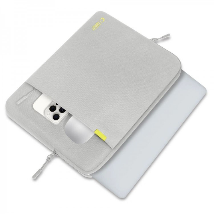 Θήκη TECH PROTECT DEFENDER UNIVERSAL Τσάντα μεταφοράς για Macbook/Notebook 15-16 - CRAYON ΓΚΡΙ