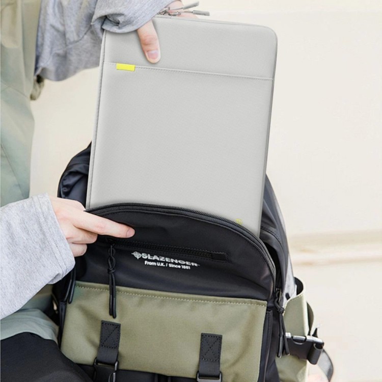 Θήκη TECH PROTECT DEFENDER UNIVERSAL Τσάντα μεταφοράς για Macbook/Notebook 15-16 - CRAYON ΓΚΡΙ