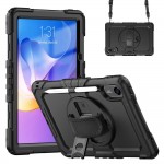 Θήκη TECH PROTECT SOLID360 με Προστασία Οθόνης, Χειρολαβή, Βάση στήριξης & ιμάντα ώμου μεταφοράς για XIAOMI REDMI PAD 2 11.0 2025 - ΜΑΥΡΟ
