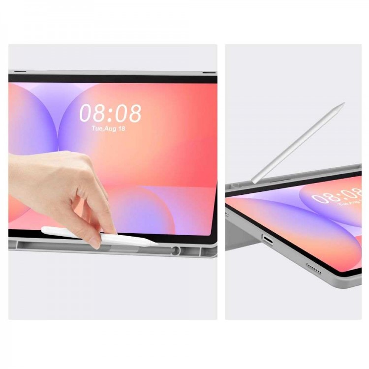 Θήκη TECH PROTECT SMARTCASE FOLIO SC PEN για Samsung GALAXY TAB S9 11.0 / S9 FE / S10 FE / S10 LITE 10.9 X710 / X716B / X510 / X516B / X520 / X526 / X400 / X406B - ΓΚΡΙ