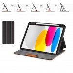 Θήκη TECH PROTECT FLEECE SC PEN SMARTCASE FOLIO για Apple IPAD 10.9” 10 / 2022 / 11” 11 / 2025 - ΚΑΦΕ ΜΑΥΡΟ