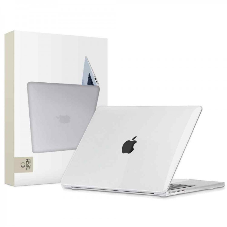 Θήκη TECH PROTECT SMARTSHELL για Apple MACBOOK AIR 13 M2 / M3 / 2022-2024 - ΔΙΑΦΑΝΟ