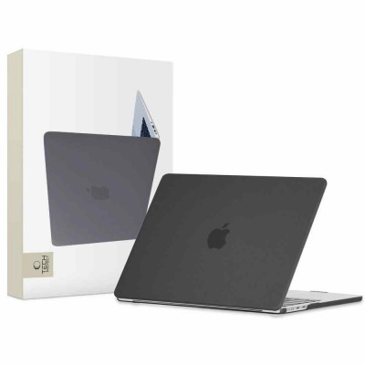 Θήκη TECH PROTECT SMARTSHELL για Apple MACBOOK AIR 13 M2 / M3 / 2022-2024 - MAΤ ΜΑΥΡΟ