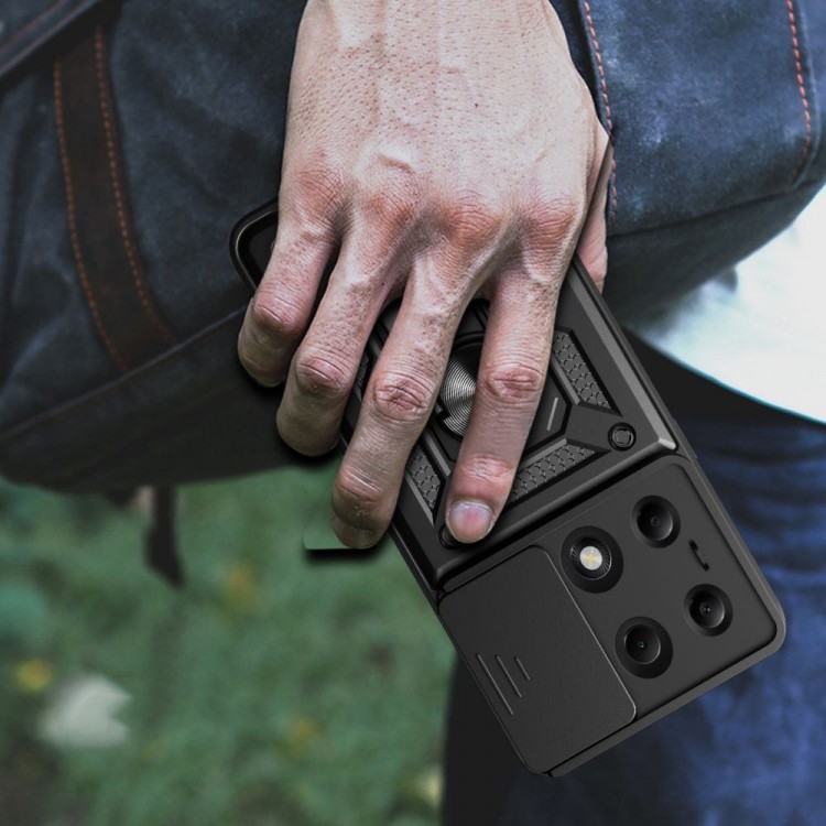 Θήκη TECH PROTECT CAMSHIELD PRO για XIAOMI REDMI NOTE 13 PRO 4G / LTE / POCO M6 PRO 4G / LTE - ΜΑΥΡΟ