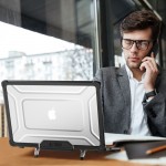 Θήκη TECH PROTECT SMARTSHELL PRO για Apple MACBOOK AIR 13 M2 / M3 / M4, 2023-2025 - ΜΑΥΡΟ/ΔΙΑΦΑΝΟ