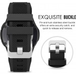 Tech Protect SMOOTHBAND λουράκι για Samsung Galaxy Watch 46mm, Watch 3 45 mm, Gear S3 Frontier/Gear S3 Classic/Huawei Watch GT / GT 2 / GT 2e / GT 2 Pro / GT 3 (46 mm) - ΜΑΥΡΟ