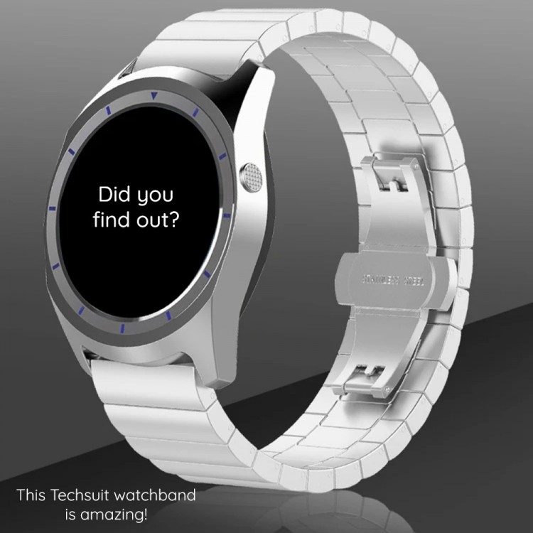 Tech Protect Techsuit Watchband QuickFit 26mm STEELBAND μπρασελέ για GARMIN FENIX 3/3 HR/5X/5X Plus/6X/6X Pro/7X/7X Pro Solar smartwatch (26MM) - ΜΑΥΡΟ - W012