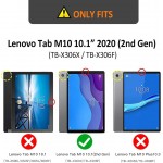 Θήκη TECH PROTECT SOLID360 HANDSTRAP, Rotating STAND για LENOVO TAB M10 10.1 2ND GEN TB-X306/TB-X306F - ΜΑΥΡΟ