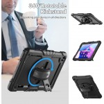Θήκη TECH PROTECT SOLID360 HANDSTRAP, STAND για LENOVO TAB M10 PLUS 10.6 3RD GEN (TB-125F/128F) - ΜΑΥΡΟ
