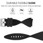 Tech Protect SMOOTHBAND λουράκι για Samsung Galaxy Watch 46mm, Watch 3 45 mm, Gear S3 Frontier/Gear S3 Classic/Huawei Watch GT / GT 2 / GT 2e / GT 2 Pro / GT 3 (46 mm) - ΜΑΥΡΟ